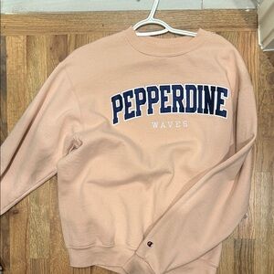 Champion Peach Pepperdine Waves Sweatshirt